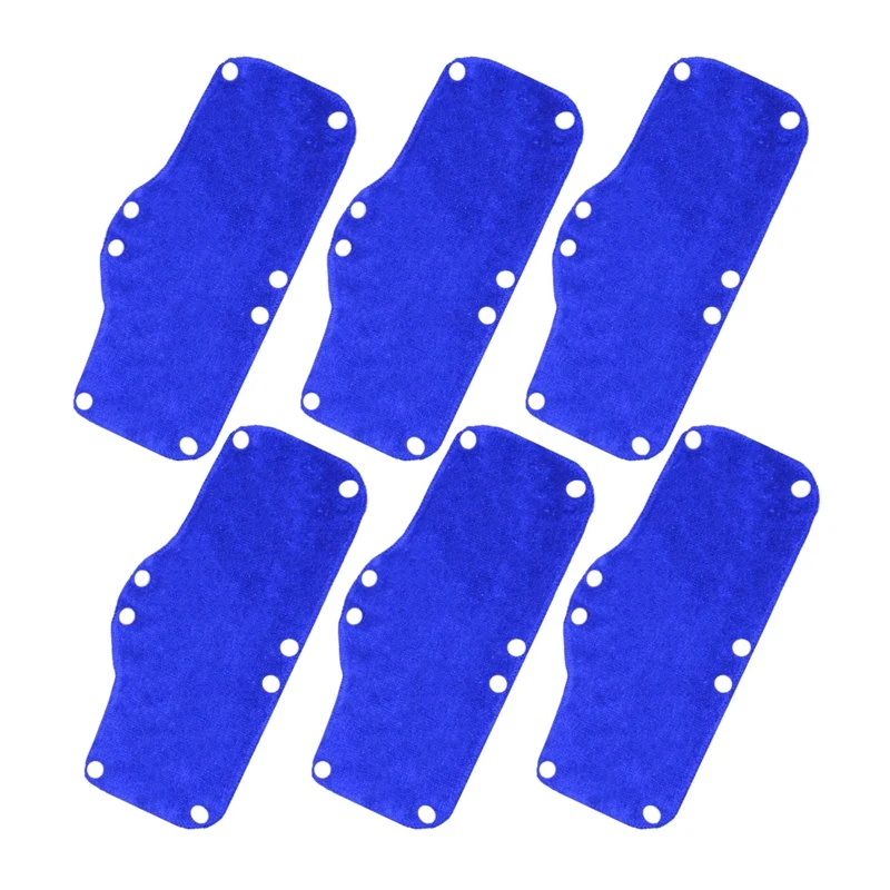 

6PCS Cotton Reusable Hard Hat Sweatband Washable Snap on Sweat Band Liner, Sweat Absorber Terry Sweatband Liner Snap