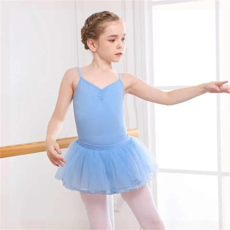 

2022 Girls Dance Suit Soft New Fashion Style Skirt for Children Ballet Costume Kids Dressed for Girls Gift Practice Suit