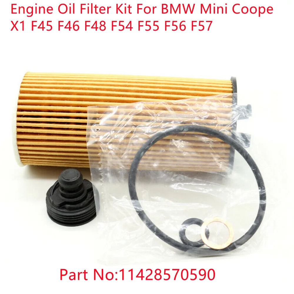 

Комплект масляных фильтров двигателя 11428570590 для BMW Mini Coope X1 F45 F46 F48 F54 F55 F56 F57, масляный мини-фильтр R57, машинный фильтр