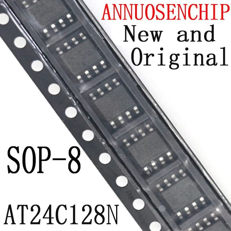 Новые и оригинальные SOP-8 24C128N SOP8 24C128 SOP AT24N128 AT24C128 AT24C128C SOP8 AT24C128N, 10 шт.
