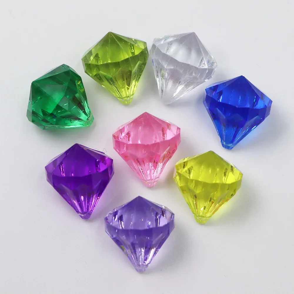 Camal 20 шт. 25 мм акриловый кулон из драгоценных камней с бриллиантами сундук