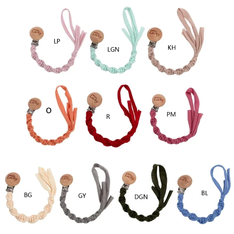 

Детская цепочка для пустышек, связанная крючком, детская цепочка для прорезывания зубов, цепочка для соски для новорожденных,