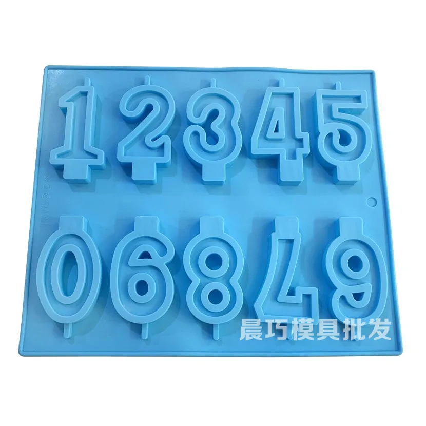 Силиконовая форма для торта мыла ручной работы цифровые формы печенья 0123456789