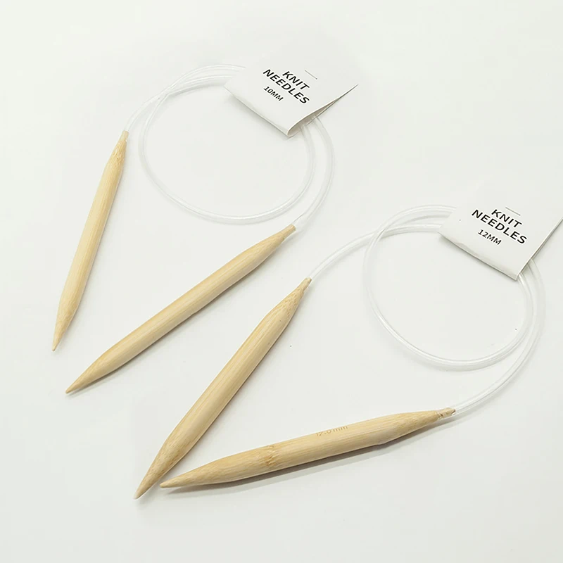 1 Шт. 10 Мм/12 Мм Деревянные Круглые Спицы С Пластиковой Трубкой Толстые Крючки Для
