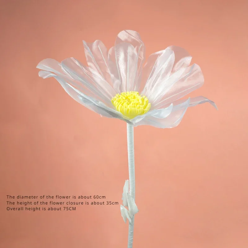 60 см Искусственный Маковый цветок свадебные принадлежности марлевый для
