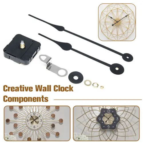 

DIY High Torque Quartz Wall Clock Movement Motor Mechanism Kit Long Spindle Hand Clock Replacement Parts Accessories