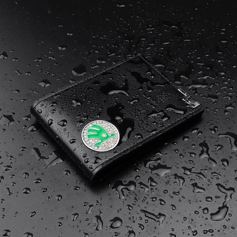 

Car Business PU Leather Driver License Cover Multi-Function Wallet Protection For Skoda Octavia A2 A5 A7 Fabia Rapid Superb Yeti