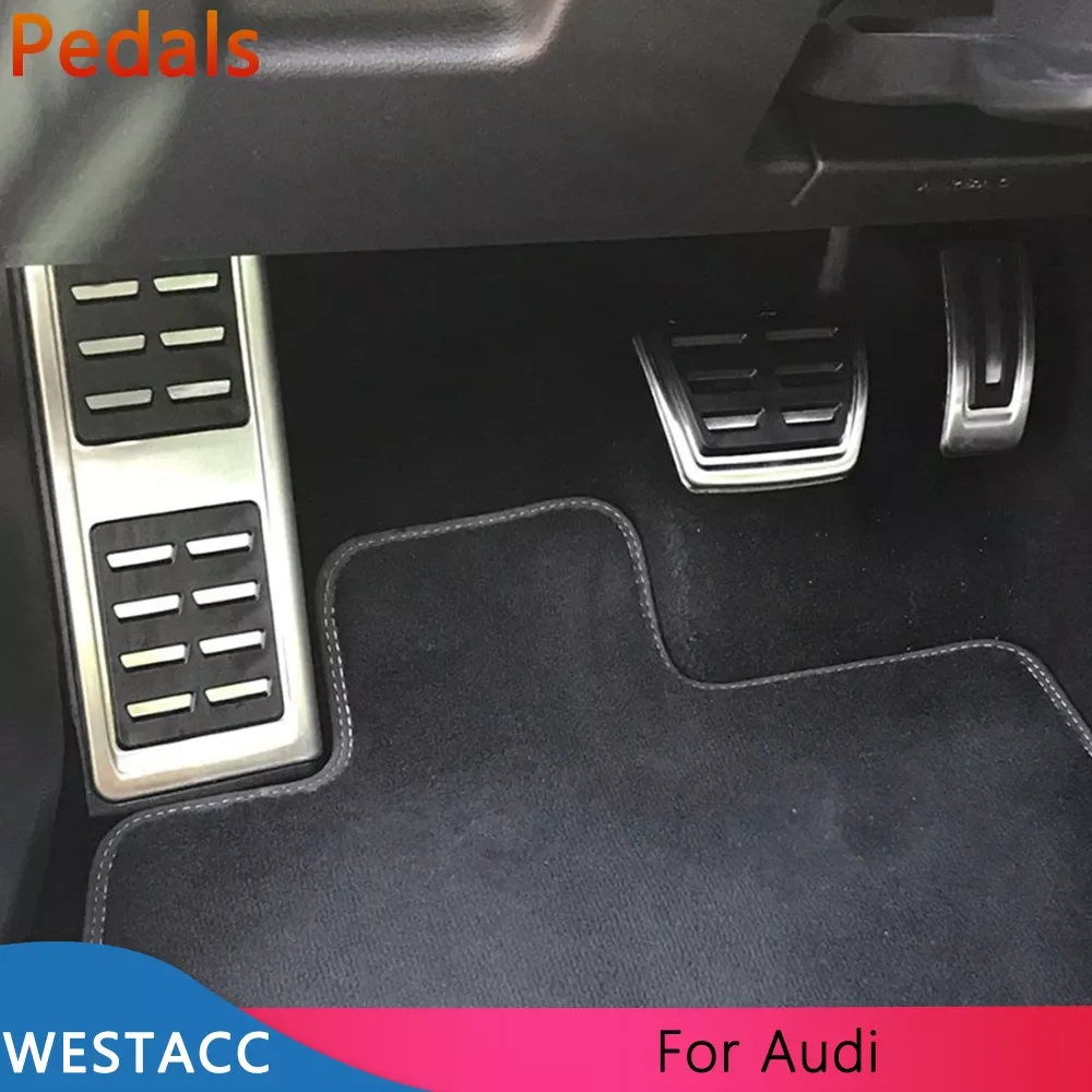 

Car Pedals for Audi A3 8V Q2 Q3 SQ2 S1 S3 RS3 RS Q3 TT LHD Accelerator Gas Brake Clutch Rest Pedal Cover Accessories