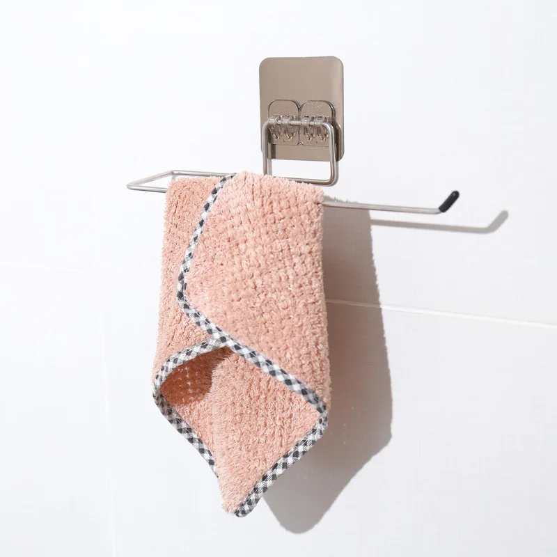 

Self Adhesive Wall Hook Strong Without Drilling Coat Bag Bathroom Door Kitchen Towel Hanger Hooks Towel Cloth Holder