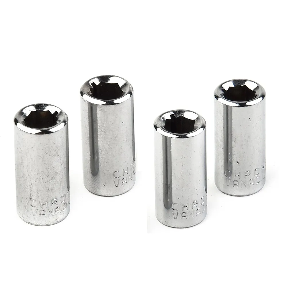 

1/4Pcs 1/4\\\" Square Hole Drive To 1/4\\\" Hex Socket Bits 6.3mm 50BV30 Converter Adapter For Screwdriver Bit Socket Step Drill