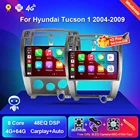 Автомагнитола 2din для Hyundai Tucson 1 2004 2005 2006 2007 2008 2009 DSP навигация видеоплеер AI голос 8 ядер Carplay WiFi авто