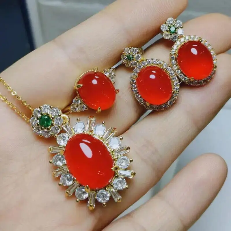 Натуральный Мьянманский нефрит Philippe ожерелье серьги кольцо Нефритовые