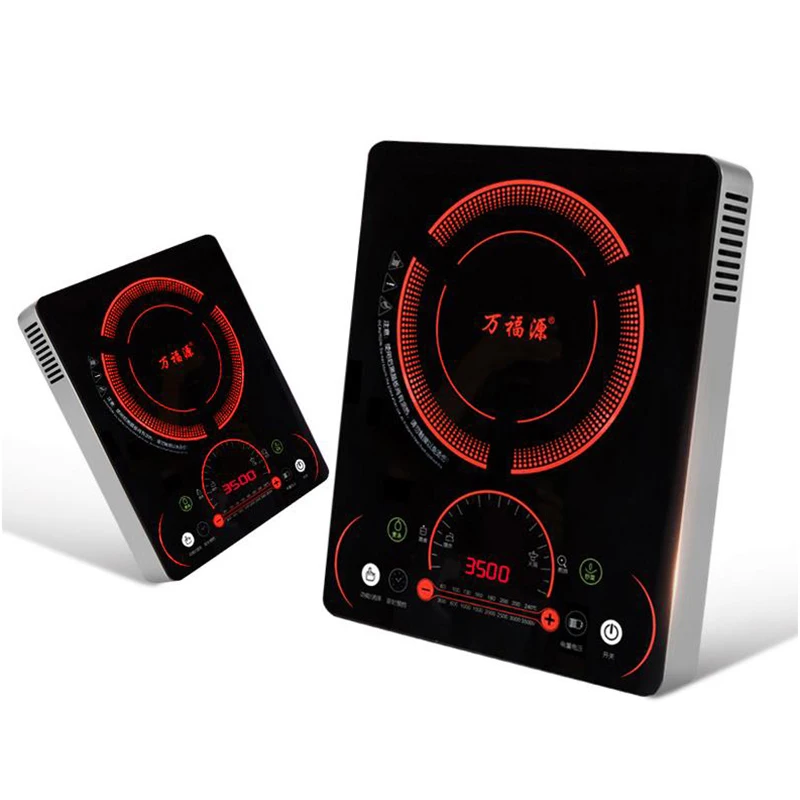 Мощная индукционная плита электрическая бытовая из нержавеющей стали 3500 Вт