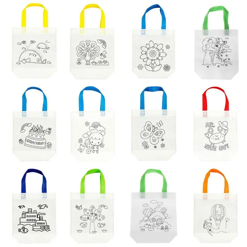 

DIY Non-Woven Bag for Children Arts Crafts Color Filling Drawing Painting Toy