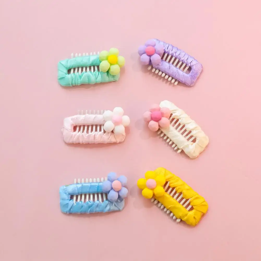 

Creative Pet Hair Pin Bright Color Pet Hairpin Handmade Puppy Dog Cat Floral BB Clip Barrette Decorative