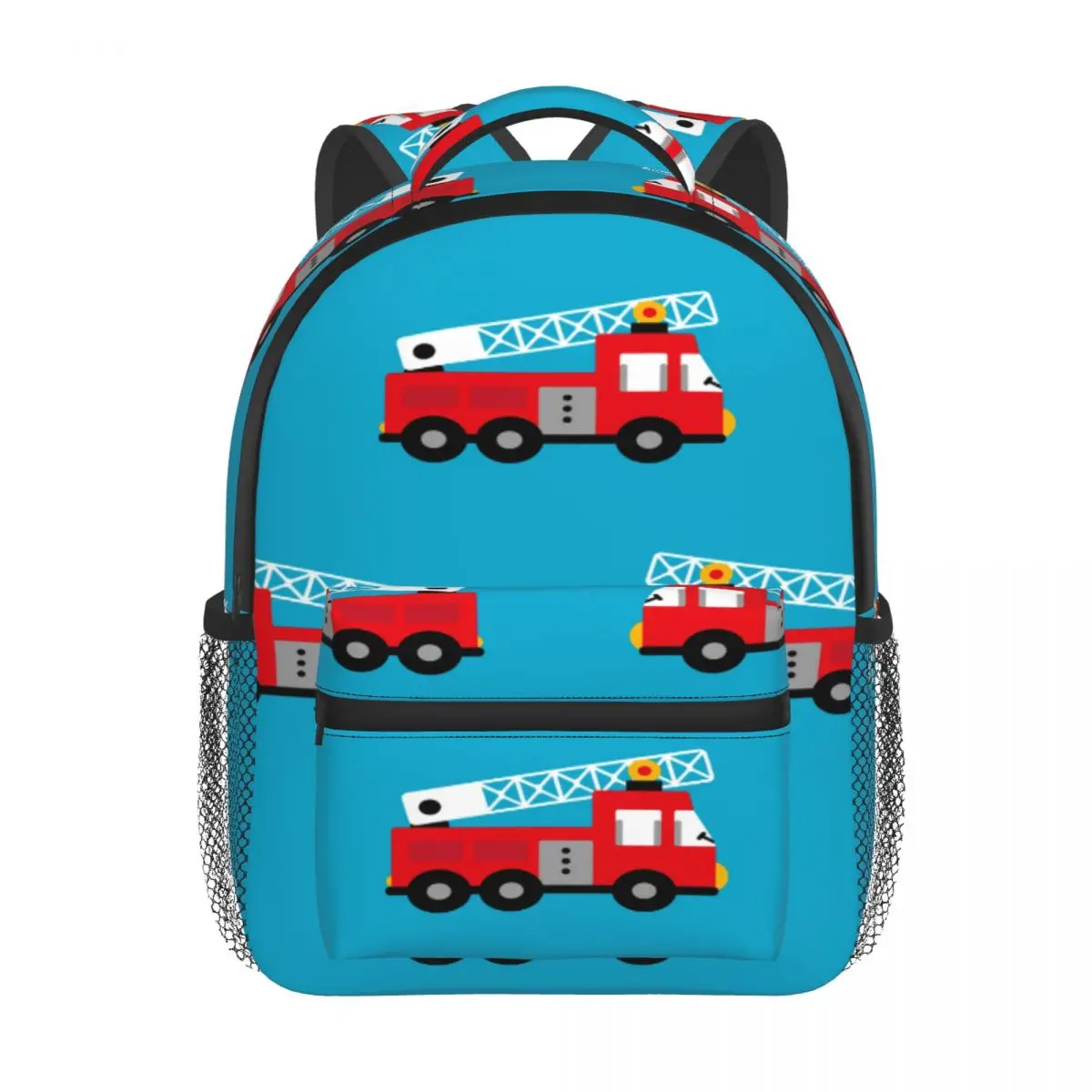 Fire Fighters Red Rire Men Truck Kids Backpack Toddler School Bag Kindergarten Mochila for Boys Girls 2-5 Years