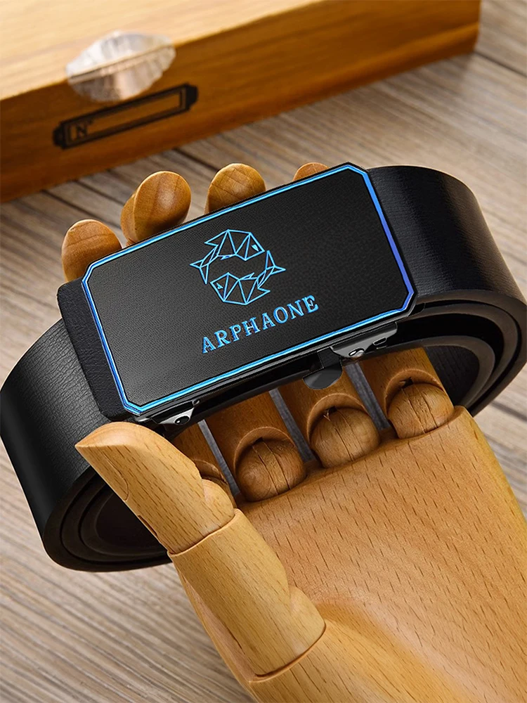 Мужские джинсы с автоматической пряжкой 12 созвездий из ПУ кожи