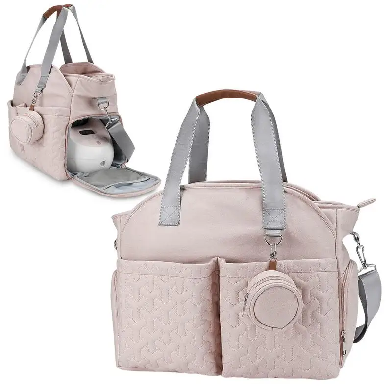 

Carrying Diaper Bag Shoulder Strap Fashion Travel Tote Mummy Bag Portable Multi-Functional Large Capacity Diaper Tote Bag