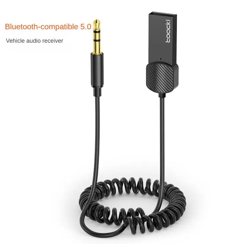 

Wireless Bluetooth 5.0 Aux Adapter for Car Speaker Music Dongle USB 3.5mm Jack Audio Aux Handsfree Receiver transmitter