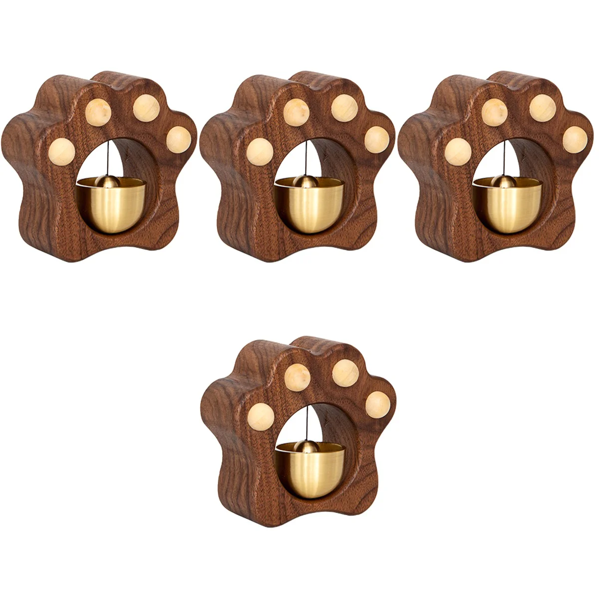 

Деревянный Колокольчик в форме лапы, 4 шт.