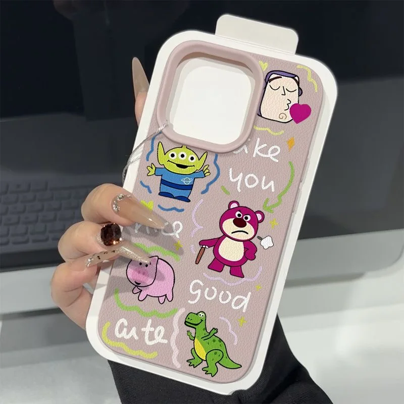 Модный амортизирующий чехол для телефона из искусственной кожи IPhone 16 Plus 15 14 13 12 11