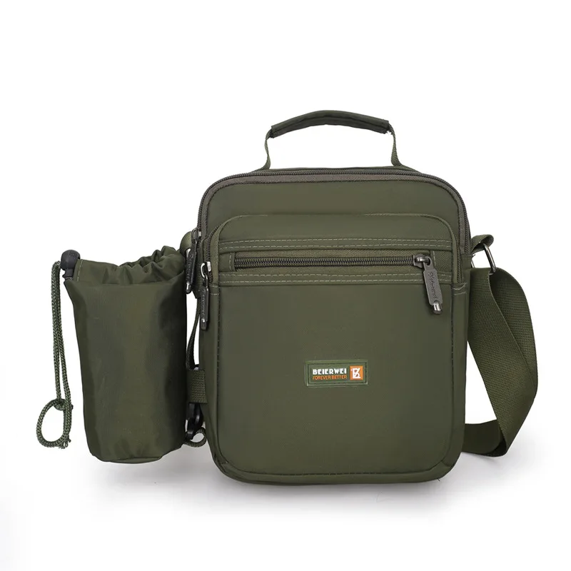 Повседневная сумка через плечо для мужчин нейлоновая сумка-мессенджер с боковым