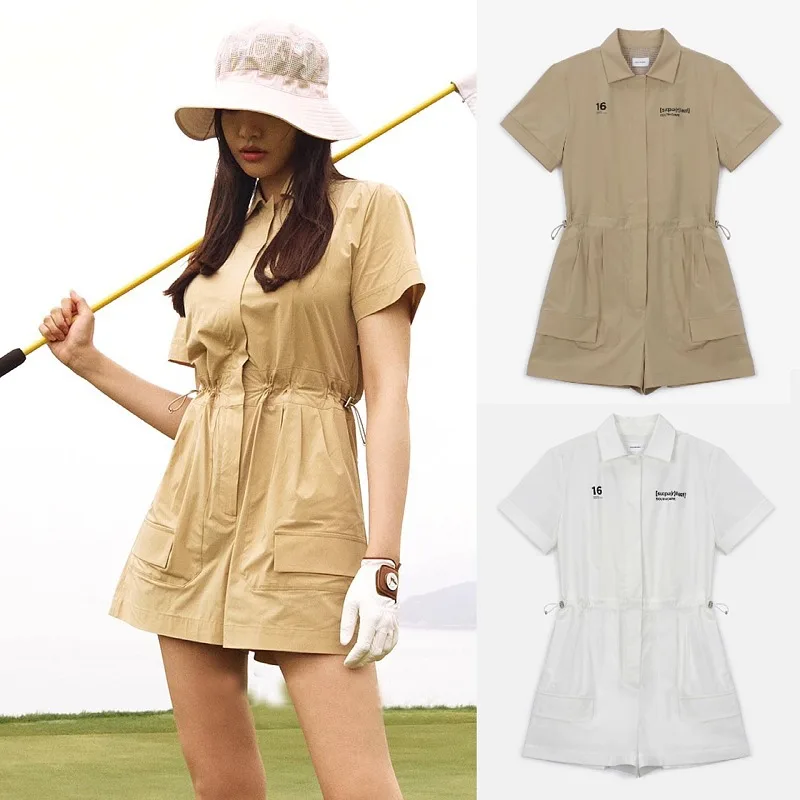

South Korea's original single southcape Golf women's 23 summer zipper short-sleeved golf thin casual romper