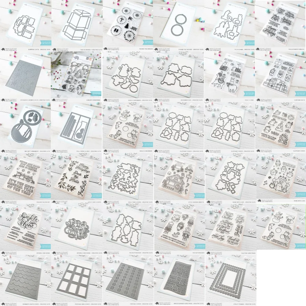 Блеск с любовью праздничный блок слона новинка 2024 сентябрь штампы для Diy