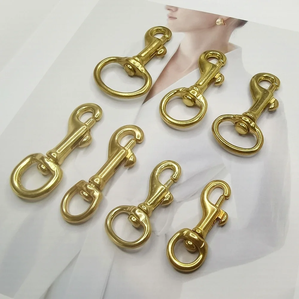 6 шт. латунные застежки-крючки для кожаных сумок