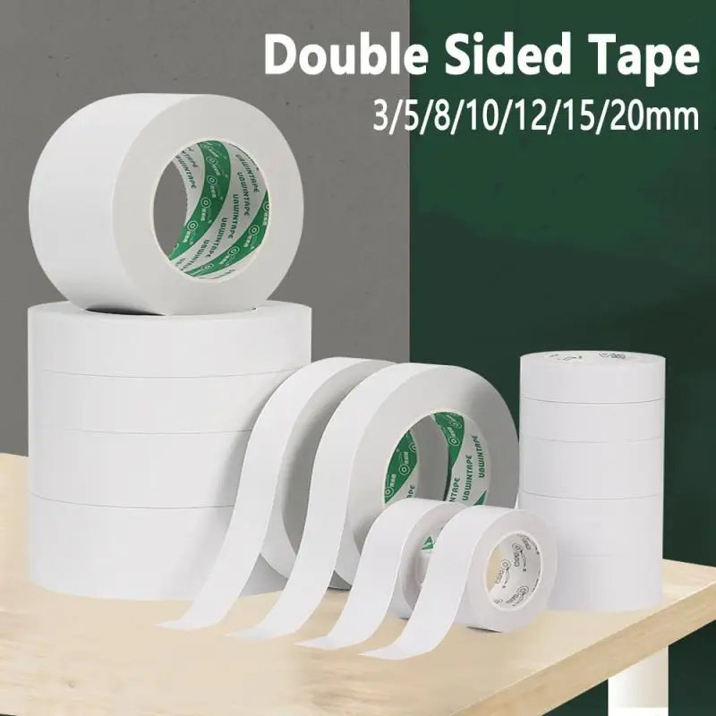 

Двухсторонняя лента 8 м, белая высококлейкая хлопковая двухсторонняя лента, сверхпрочная бумажная лента 5/ 8/ 10/ 12/ 15 /18/20 мм