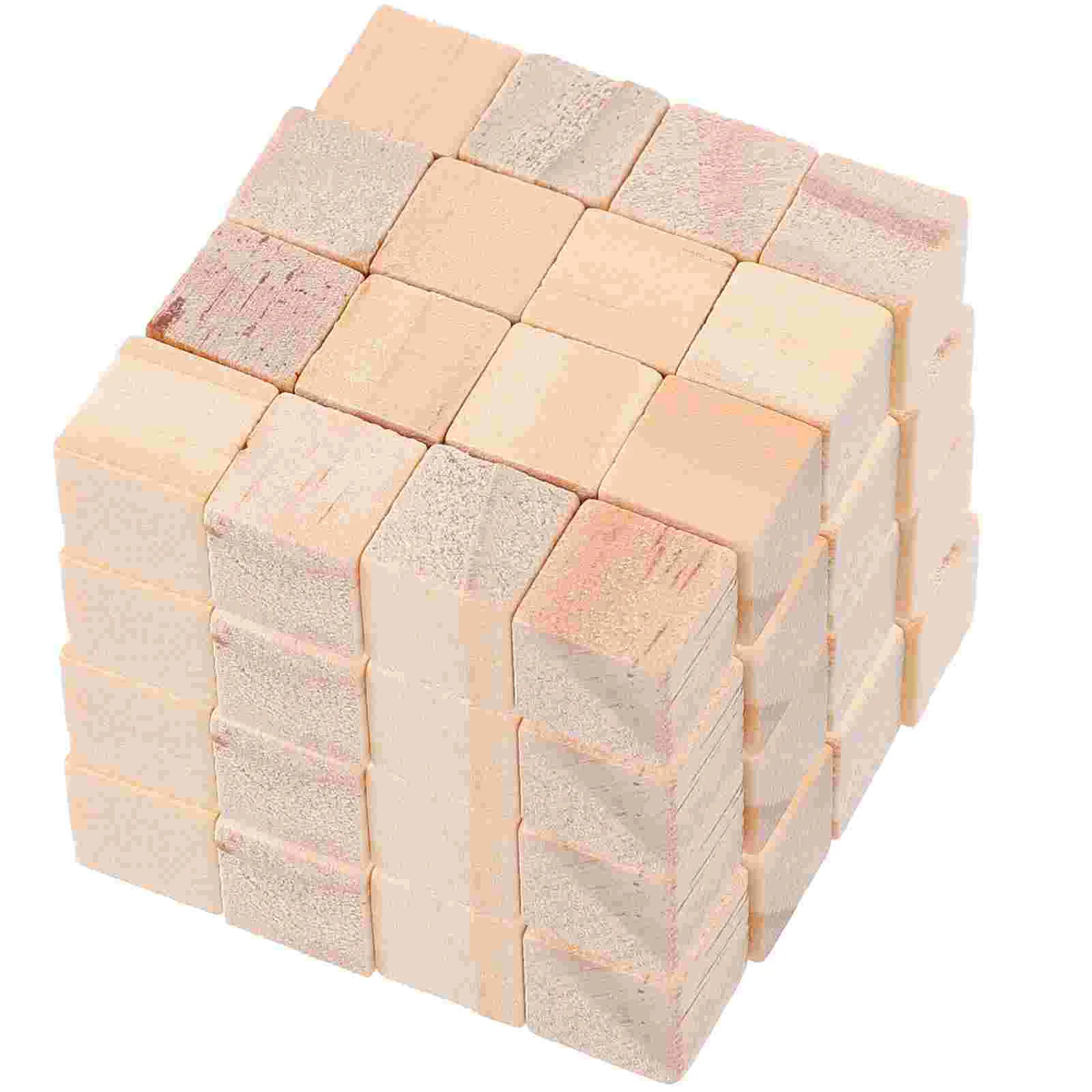 100 шт. строительные блоки из цельного дерева сделай сам квадратный объем