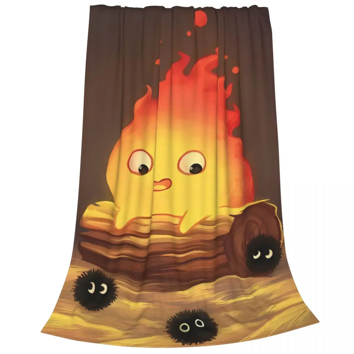 MINISO Флисовое одеяло Flame Calcifer