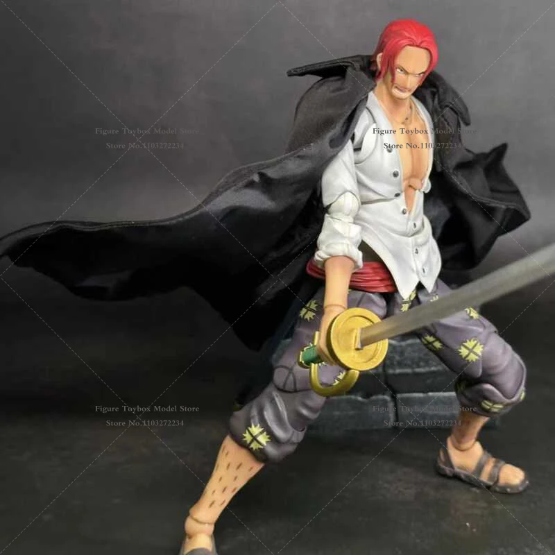 SHF аниме цельный экшн-фигурка украшения Kaidou синий меховой плащ сэр Крокодил 18 см