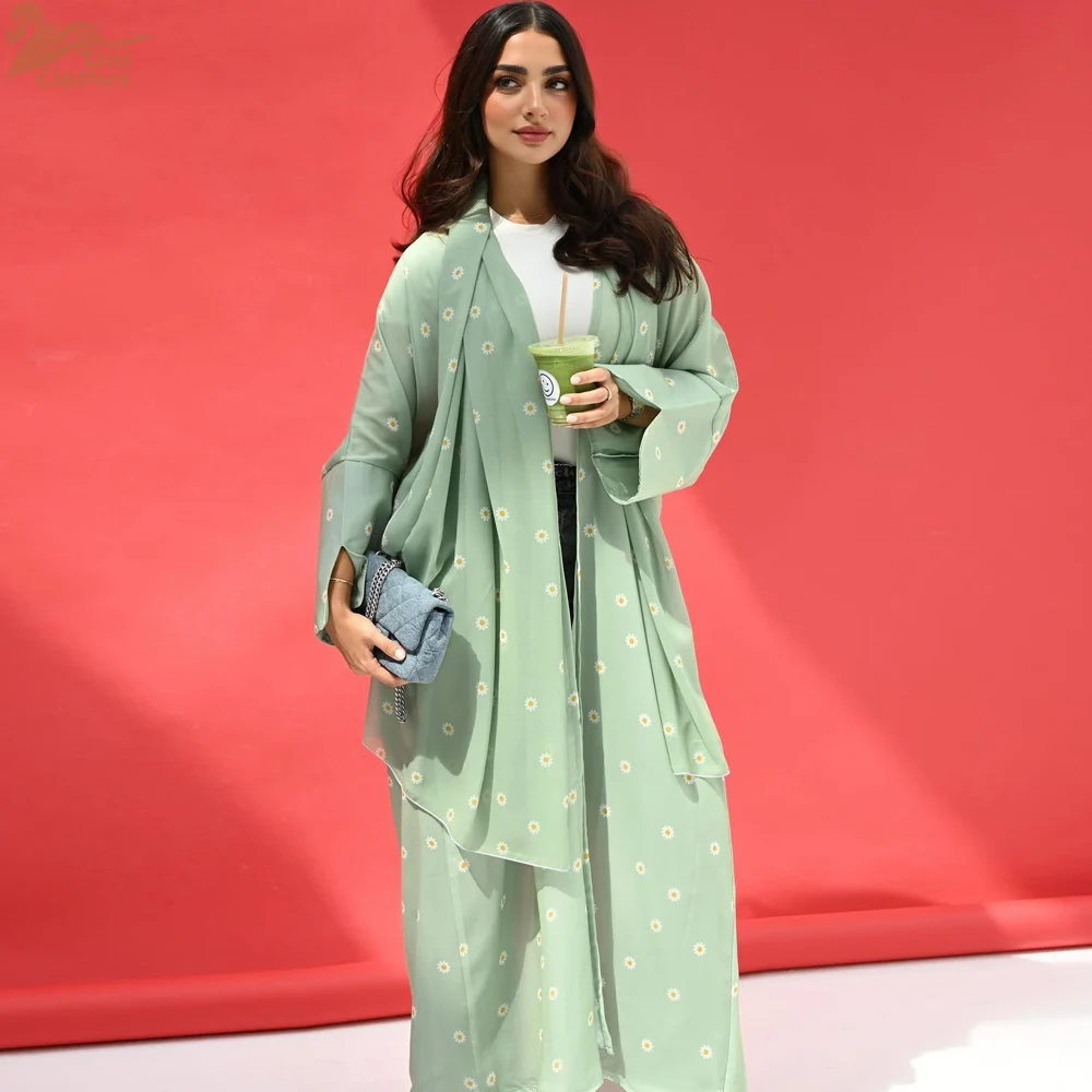 Рамадан Ид Открытый Химар Кимоно Абая Дубай Мусульманская молитвенная одежда