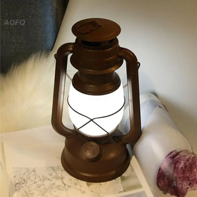 

Camping Light Portable Retro Lantern Vintage Tent Lighting Lights Battery Powered Waterproof Outdoor Garden Decoration Lamp