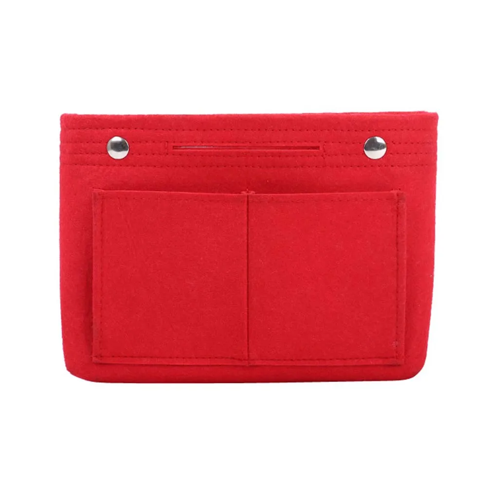 

Cosmetic Bags Storage Bag 24*15*8 Cm 4 Colors Button Large Capacity Multifunctional Non-woven Felt Cloth Brand New