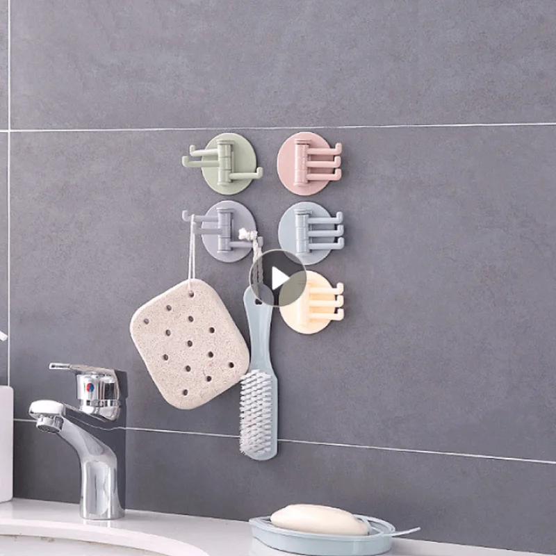 

Self Adhesive Wall Door Hook Key Holder Rack Towel Hanger Bathroom Rack Hooks Aluminum Multi-Purpose Storage Hooks Kitchen