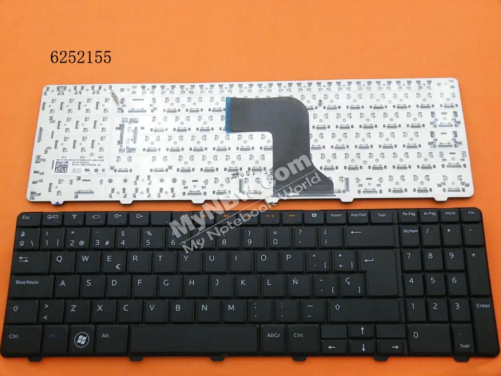 

SP Клавиатура для ноутбука DELL Inspiron N5010 M5010 15, Черная