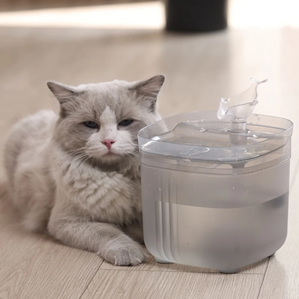 

Cat Water Dispenser Automatic Cycle Plugging Fund Within 2 Meters Automatic Intelligent Sensing Usb Silent Water Dispenser