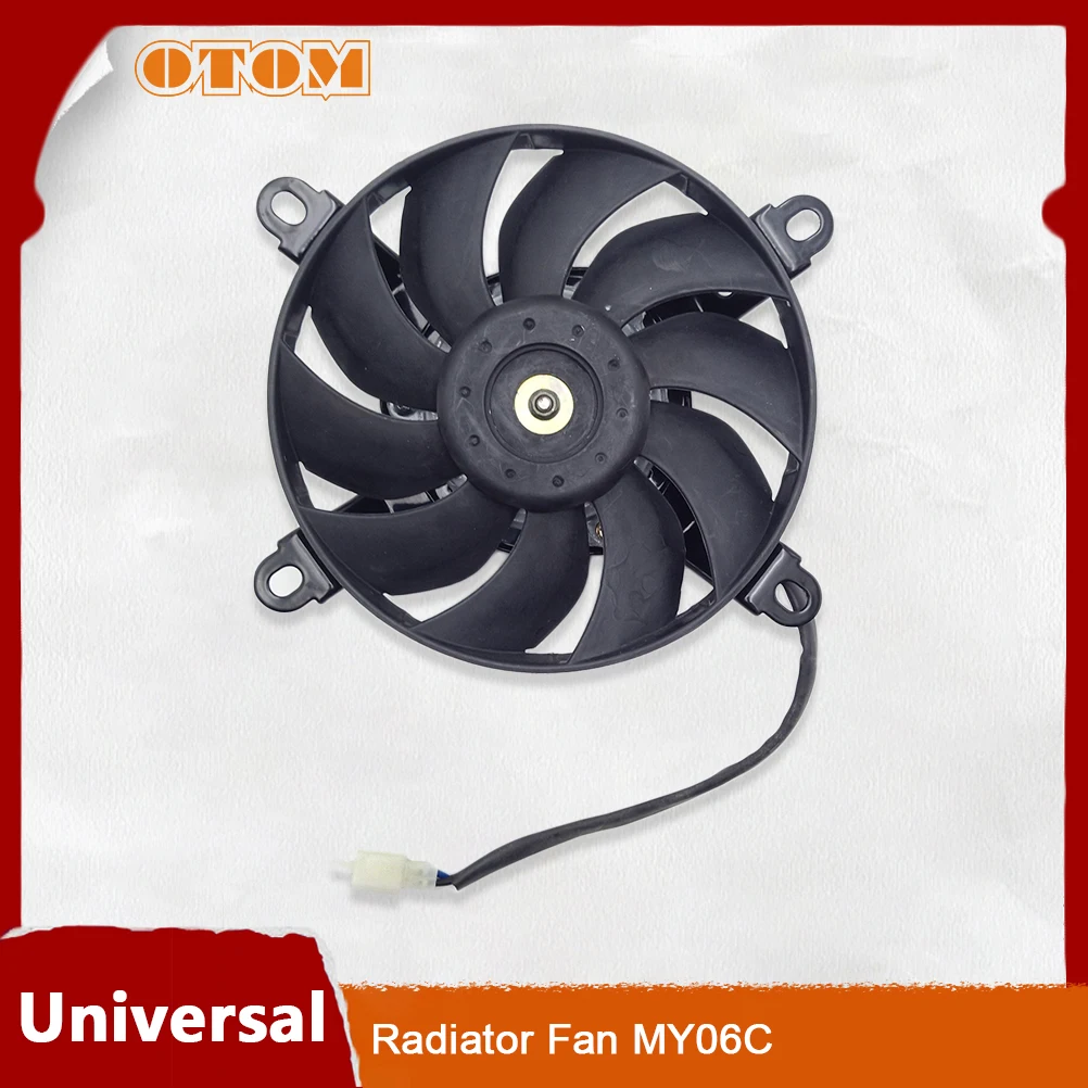 

OTOM Motorcycle Radiator Fan Cooling Water Oil Cooler Engine Electric Power Large Air Volume For KTM CRF YZF KXF RMZ Dirt Bikes
