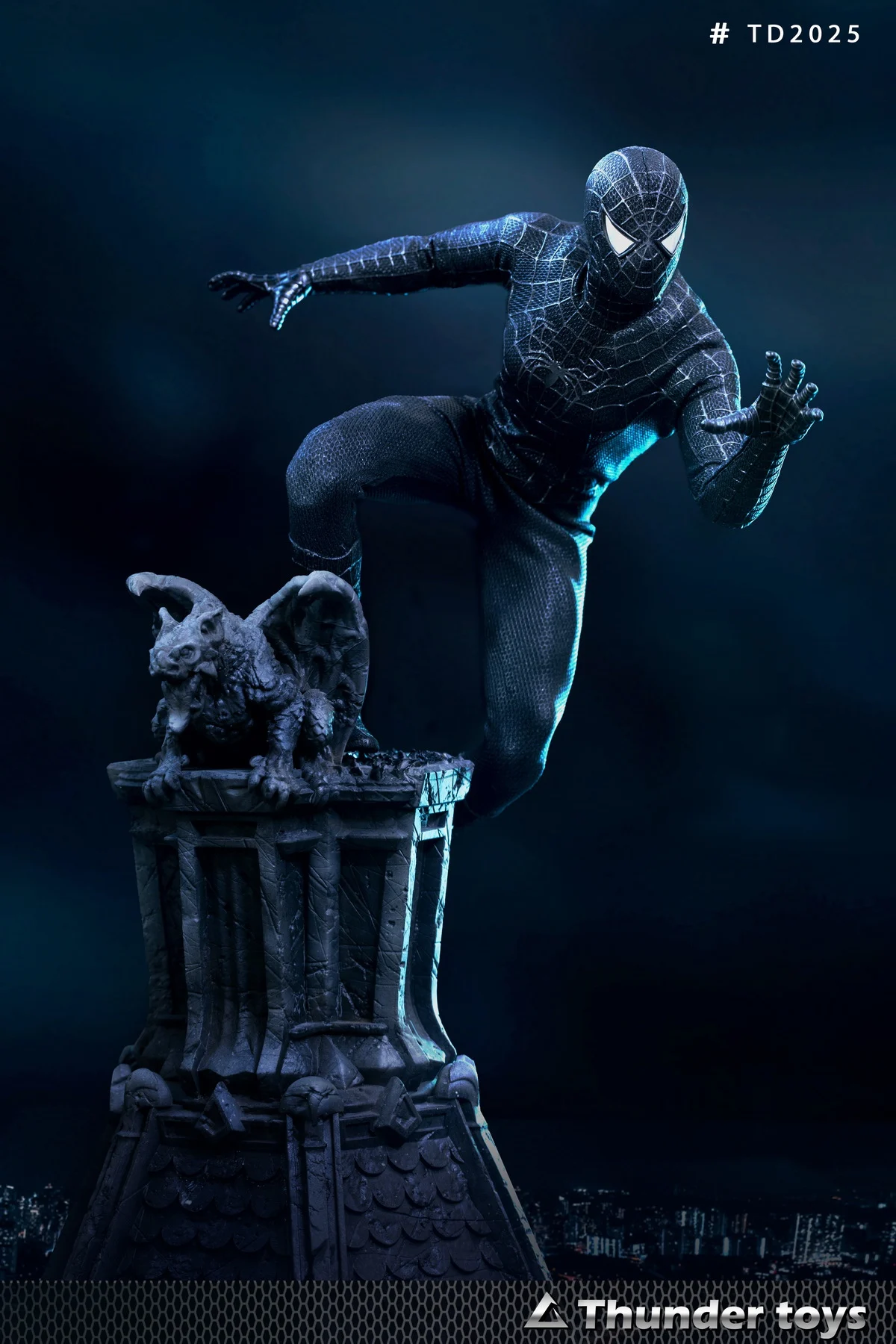 

Original Thunder Toys Td2025a 1/6 Soldier Model Parasitic Black Combat Clothes Movable Doll Handmade Cool Gift