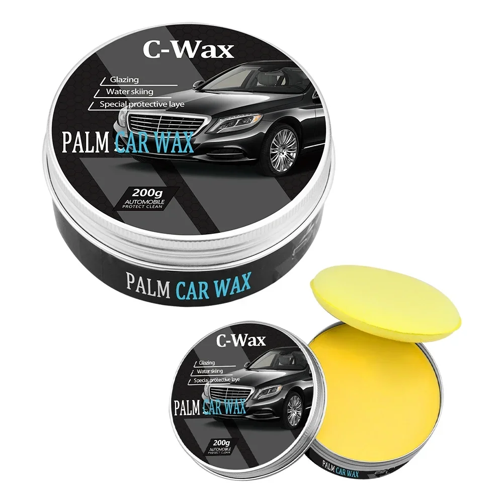 Car Wax Crystal Plating Set Hard Auto Paint Care Coating Tiny Scratch Repair Polisher With Sponge Accessories