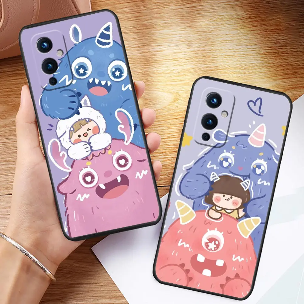 

Funda Oneplus 9 Case For Oneplus 9 8 8T 7 7T 6 6T 5 5T NORD N100 N10 2 CE 5G Pro Phone Case Capa Para Shell Cute Little Monster