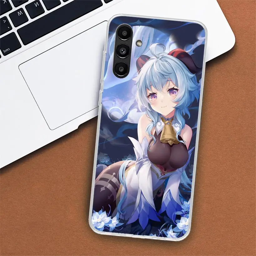 Чехол для телефона Genshin Impact Ganyu Samsung Galaxy A02S A12 A22 A32 A42 A52 A72 A51 A50S A71 A41 A31 A21S A70S A40 A30S A20E A10