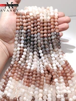 natural colorful moonstone quartz for jewelry making faceted round spacer beads diy bracelets necklace accessories 156 10mm