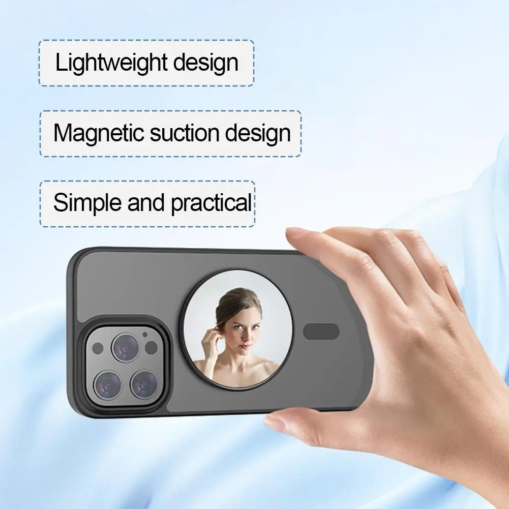 Магнитное выпуклое зеркало для смартфона Magsafe красоты видео Селфи Vlog магнитное