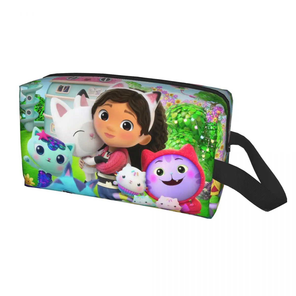 

Дорожная сумка для кукольного домика Gabbys, кошки, туалетные принадлежности, модный косметический Органайзер с русалочкой для макияжа, женск...