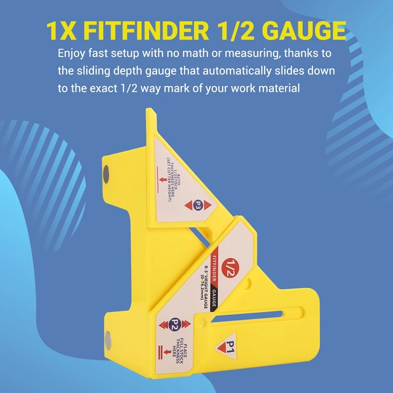 1/2 Gauge Workpiece Center Finder Scriber Tool Precise Automatically Marking Measuring Woodworking