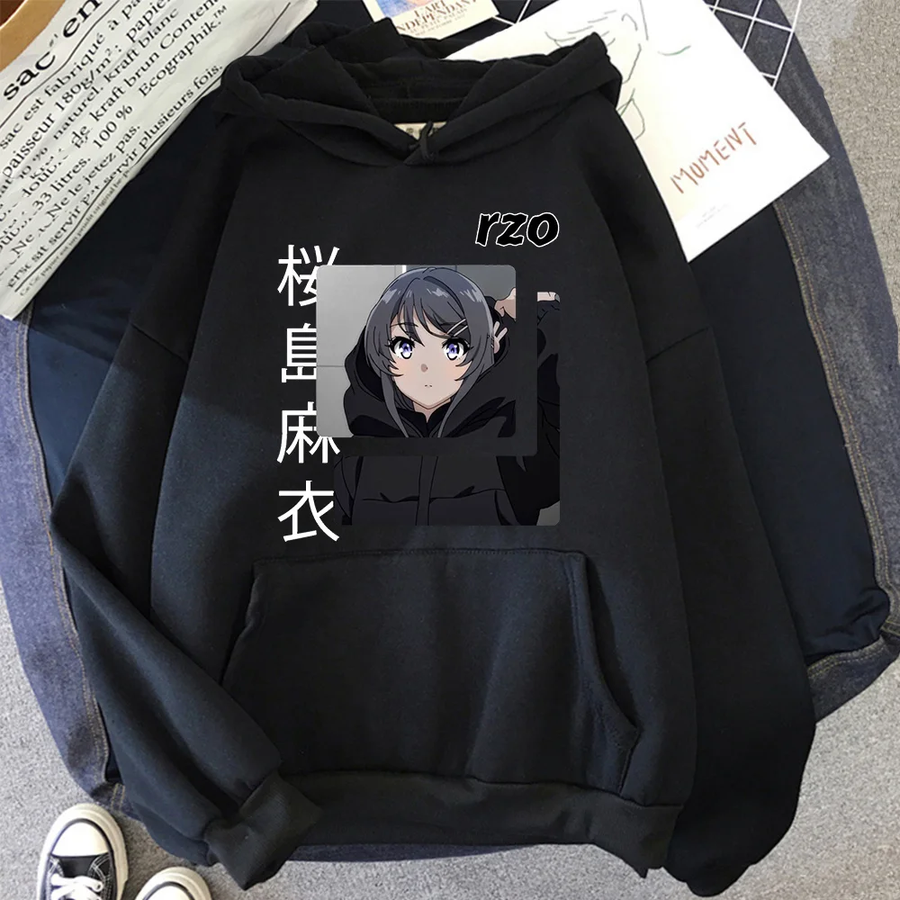 

Sakurajima Mai Men Hoodies Japanese Anime Hoodie Comfortable Hoodied Fashion Brand Hooded Sweatshirts Hip Hop Y2k Clothes Tops