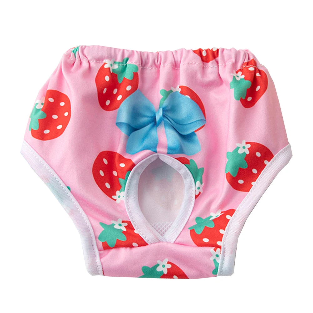 

Dog Physiological Pants Dog Menstrual Pants Pet Princess Panties Puppy Breathable Bowknot Printing Diaper Clothes Pet Supplies